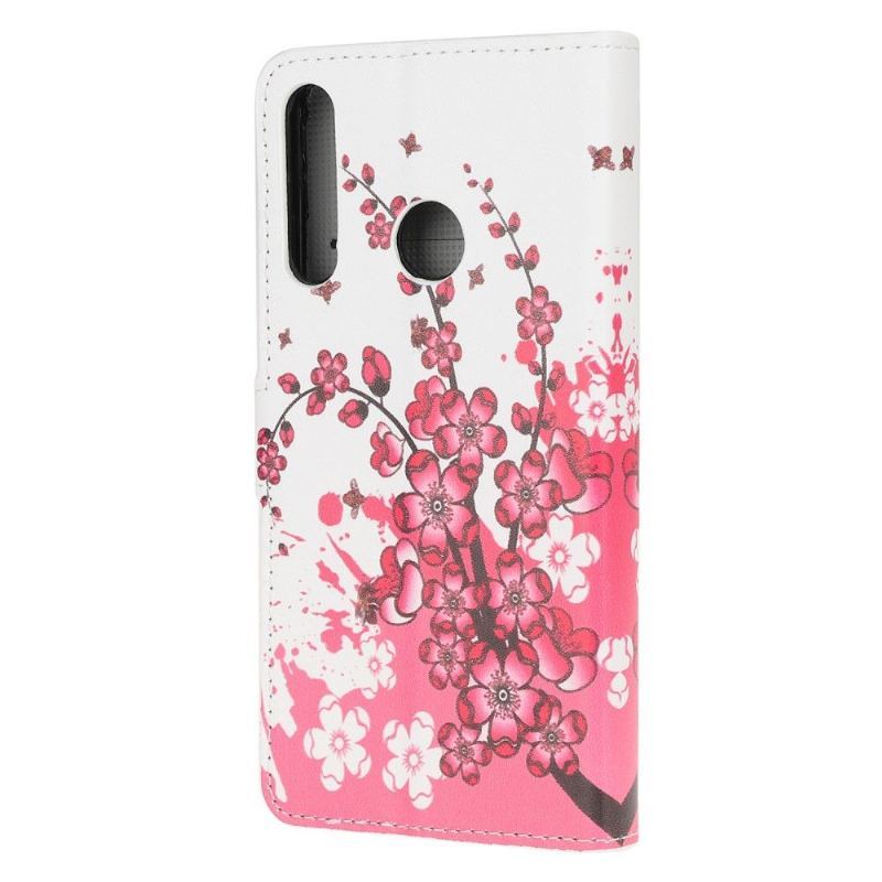 Etui Folio do Huawei P40 Lite E Classic Japońskie Drzewo Morelowe