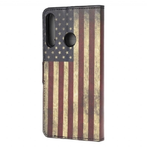 Etui Folio do Huawei P40 Lite E Vintage American Flag