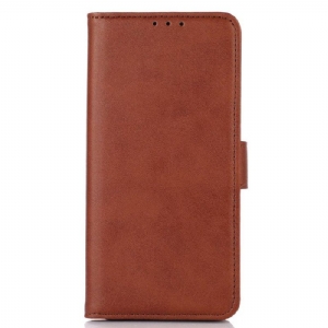 Etui Folio do Xiaomi Redmi Note 12 4G Efekt Skóry