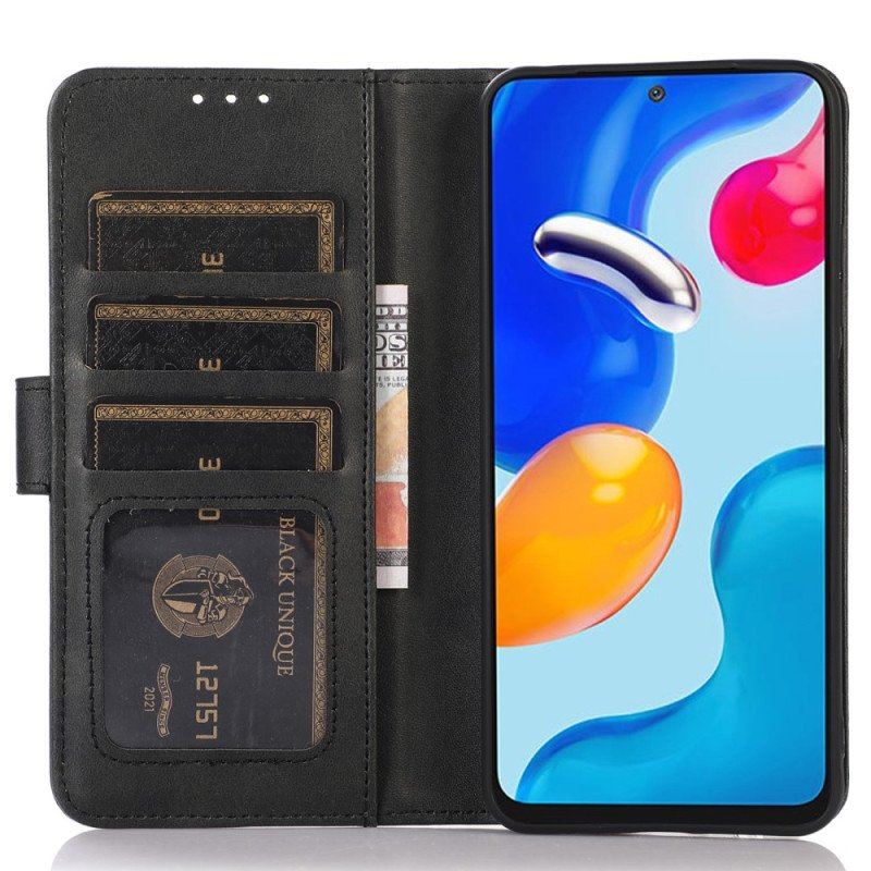 Etui Folio do Xiaomi Redmi Note 12 4G Efekt Skóry