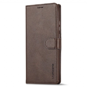 Etui Folio do Xiaomi Redmi Note 12 4G Efekt Skóry Lc.imeeke