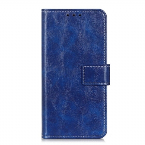 Etui Folio do Xiaomi Redmi Note 12 4G Lakierowana Z Widocznymi Szwami