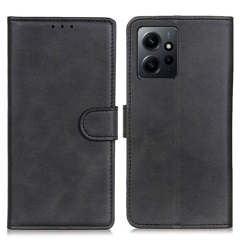 Etui Folio do Xiaomi Redmi Note 12 4G Matowa Sztuczna Skóra