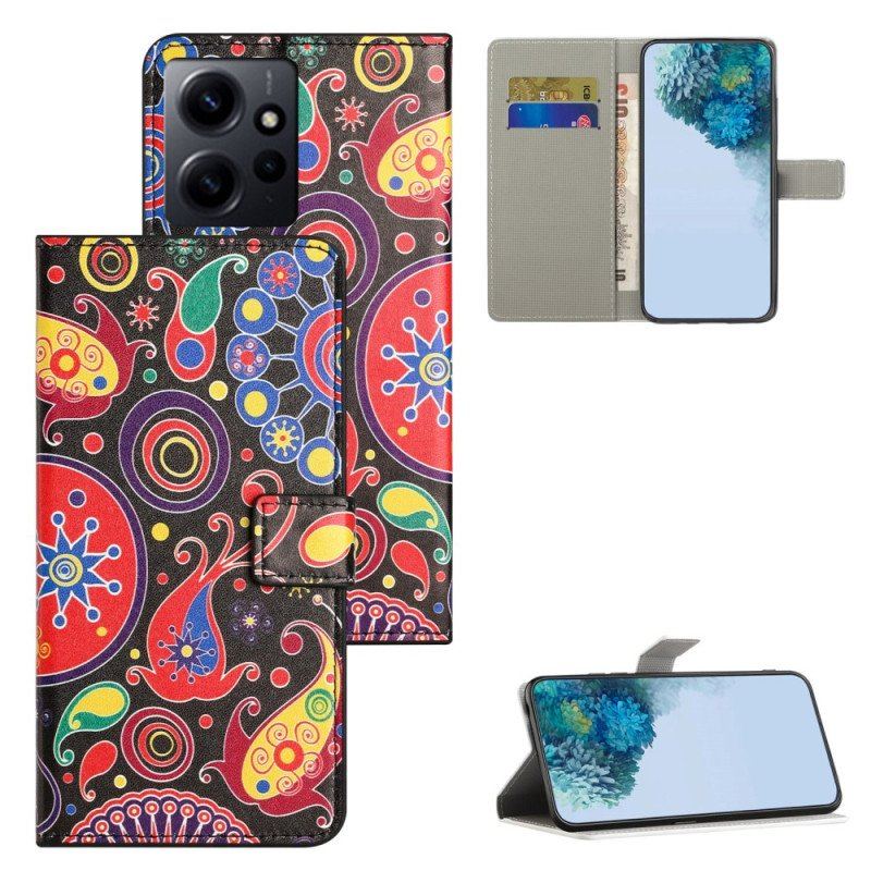 Etui Folio do Xiaomi Redmi Note 12 4G Paisley