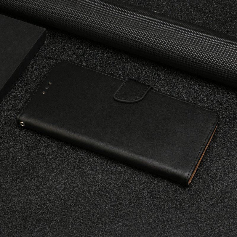 Etui Folio do Xiaomi Redmi Note 12 4G Prawdziwa Skóra Nappa