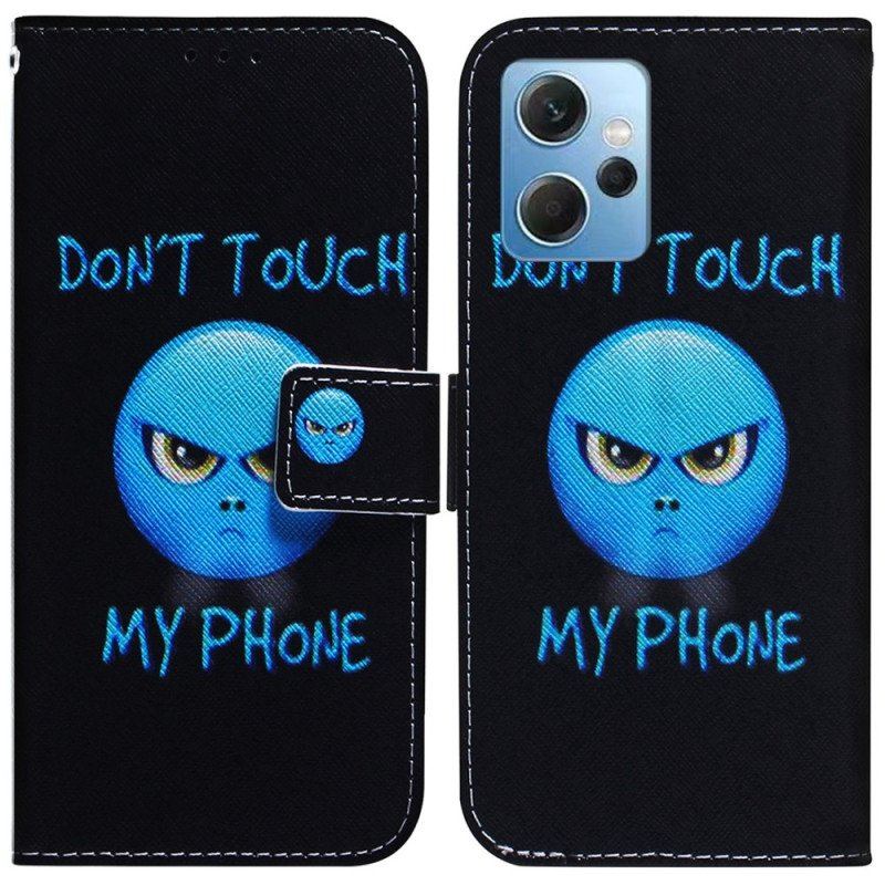 Etui Folio do Xiaomi Redmi Note 12 4G Telefon Z Emotikonami