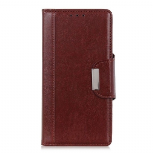 Etui Folio do Xiaomi Redmi Note 12 4G Zapięcie Srebrne