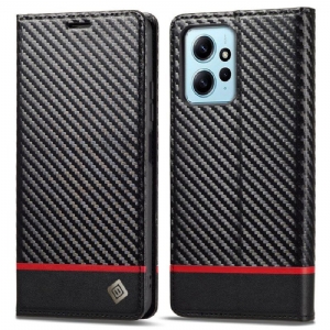 Etui Na Telefon do Xiaomi Redmi Note 12 4G Etui Folio Włókno Węglowe Lc.imeeke