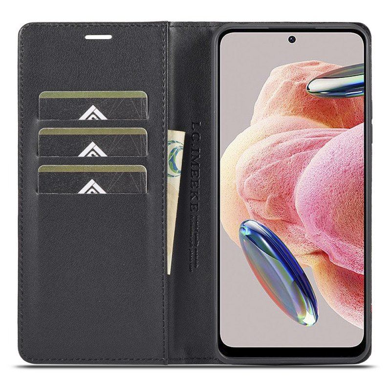 Etui Na Telefon do Xiaomi Redmi Note 12 4G Etui Folio Włókno Węglowe Lc.imeeke