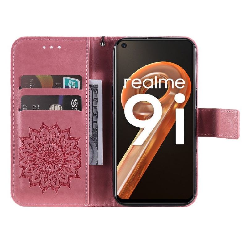 Obudowa Etui Na Telefon do Realme 9i z Łańcuch Słonecznik