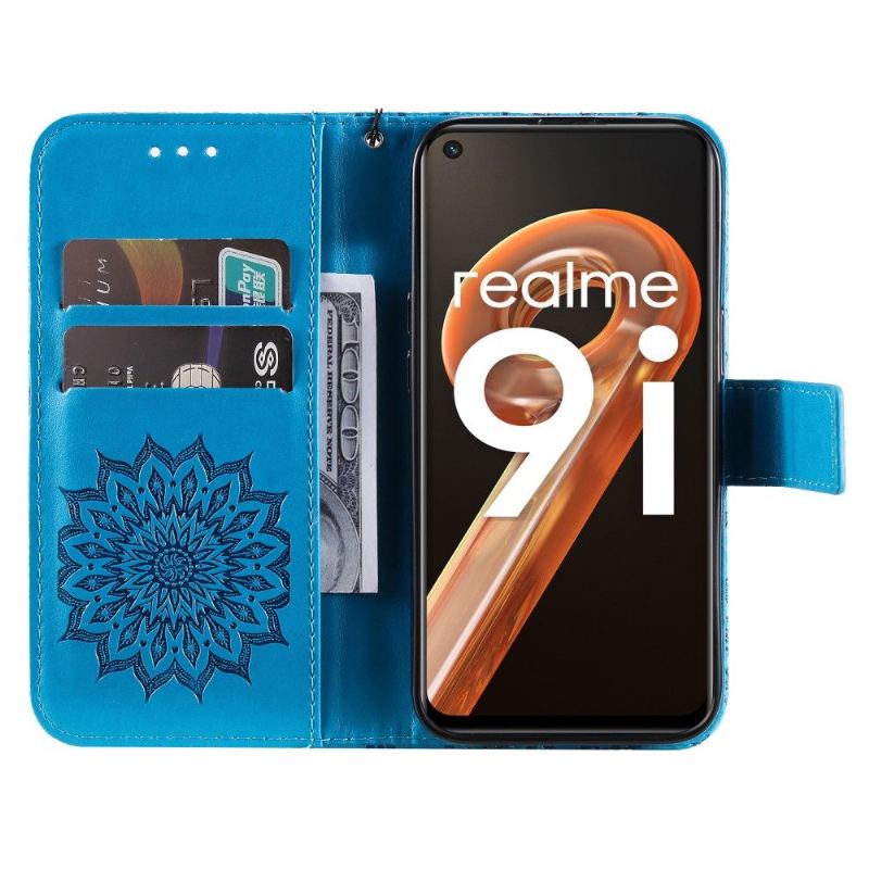 Obudowa Etui Na Telefon do Realme 9i z Łańcuch Słonecznik