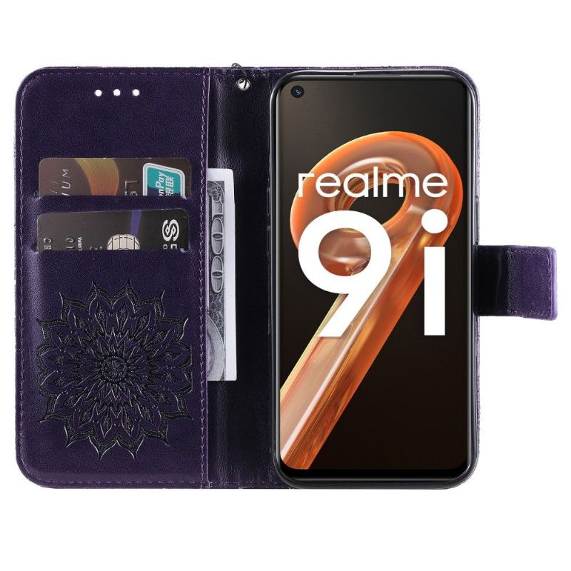 Obudowa Etui Na Telefon do Realme 9i z Łańcuch Słonecznik