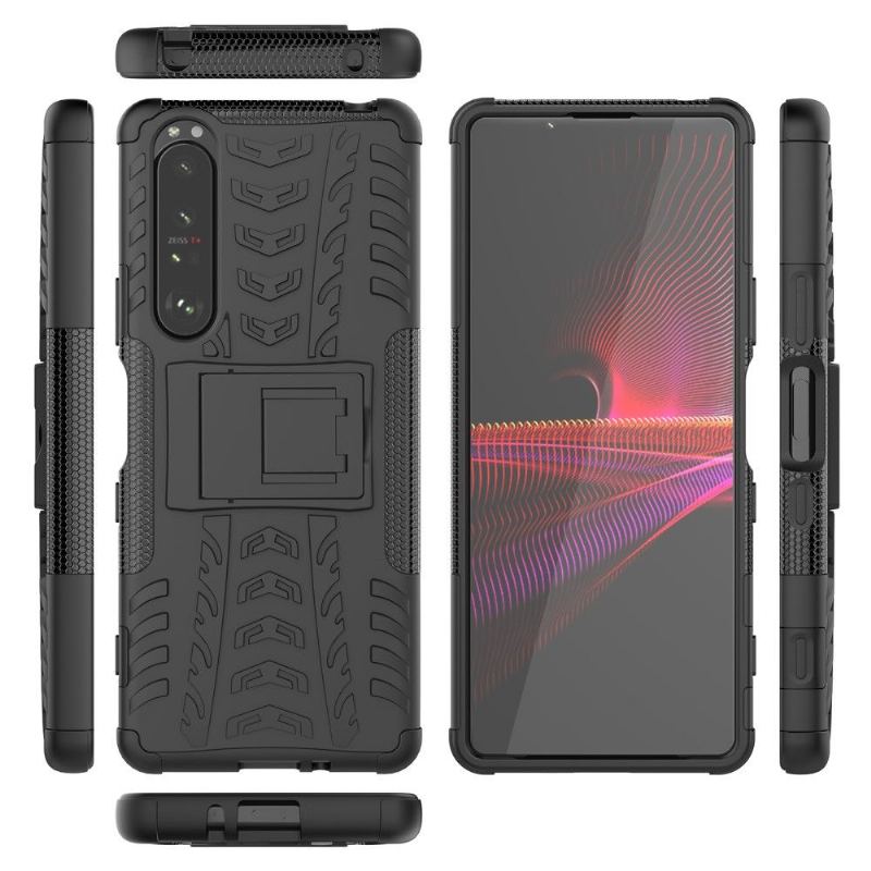 Etui do Sony Xperia 1 III Antypoślizgowe Ze Wsparciem