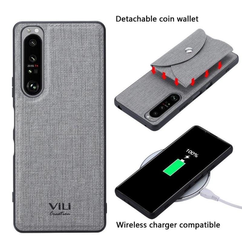 Etui do Sony Xperia 1 III Vili Cross Magnetyczny Uchwyt Na Karty