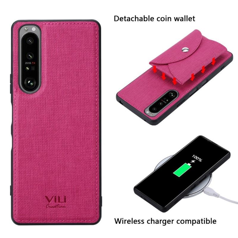 Etui do Sony Xperia 1 III Vili Cross Magnetyczny Uchwyt Na Karty