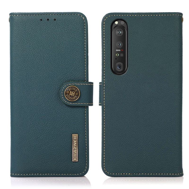 Etui Folio do Sony Xperia 1 III Khazneh Klasyczna Skóra