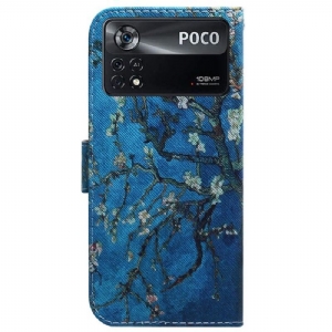 Etui do Poco X4 Pro 5G Obrzeża Kwiat Migdałów