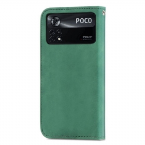 Etui Folio do Poco X4 Pro 5G Biznes Retro