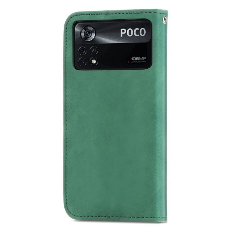 Etui Folio do Poco X4 Pro 5G Biznes Retro