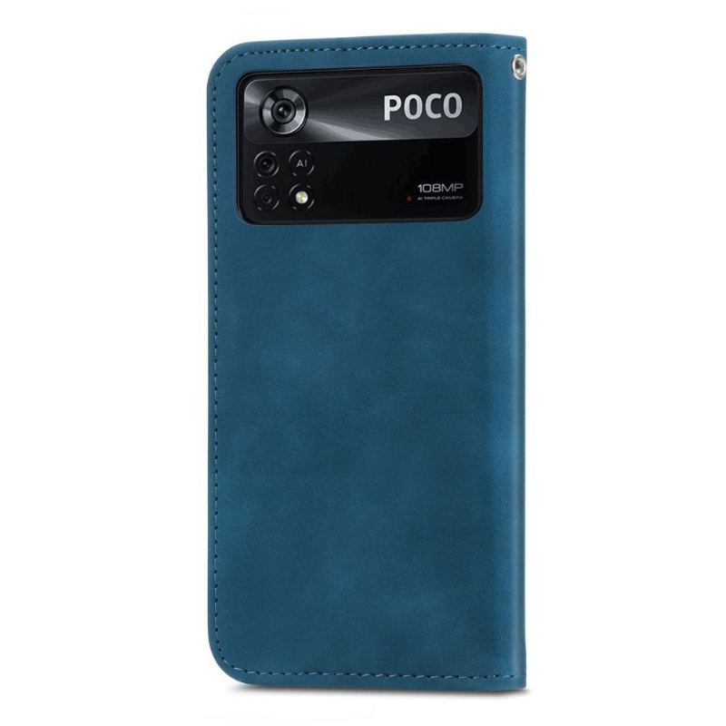 Etui Folio do Poco X4 Pro 5G Biznes Retro