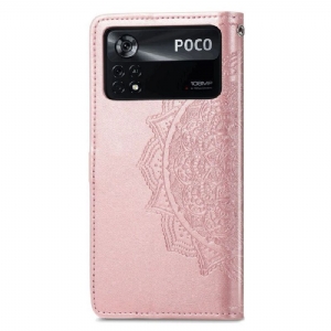 Etui Folio do Poco X4 Pro 5G Classic Mandala Faux Leather 001 Series