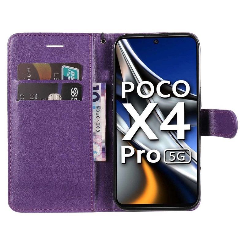 Etui Folio do Poco X4 Pro 5G Classic z Łańcuch Sylvette