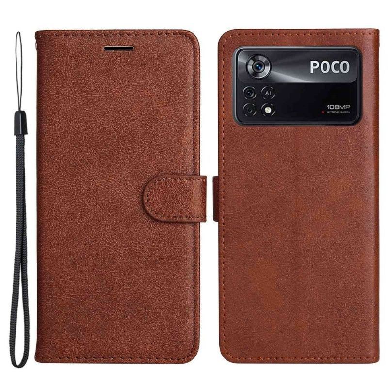 Etui Folio do Poco X4 Pro 5G Classic z Łańcuch Sylvette