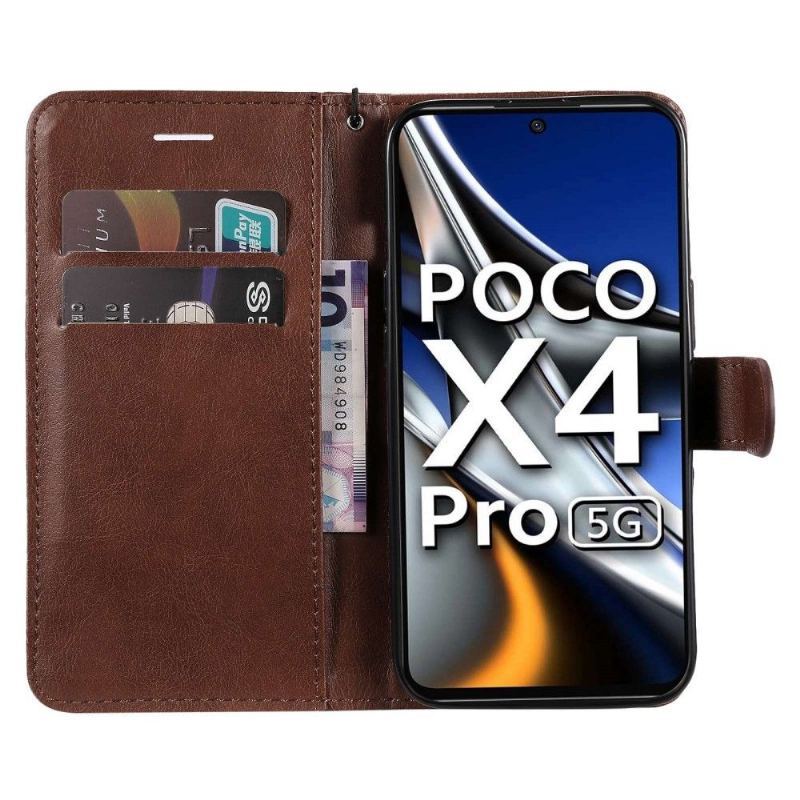 Etui Folio do Poco X4 Pro 5G Classic z Łańcuch Sylvette