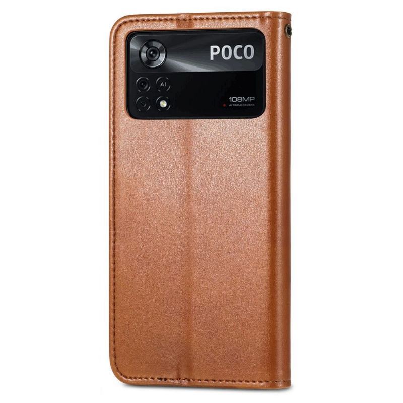 Etui Folio do Poco X4 Pro 5G Indila Etui Na Karty Ze Sztucznej Skóry