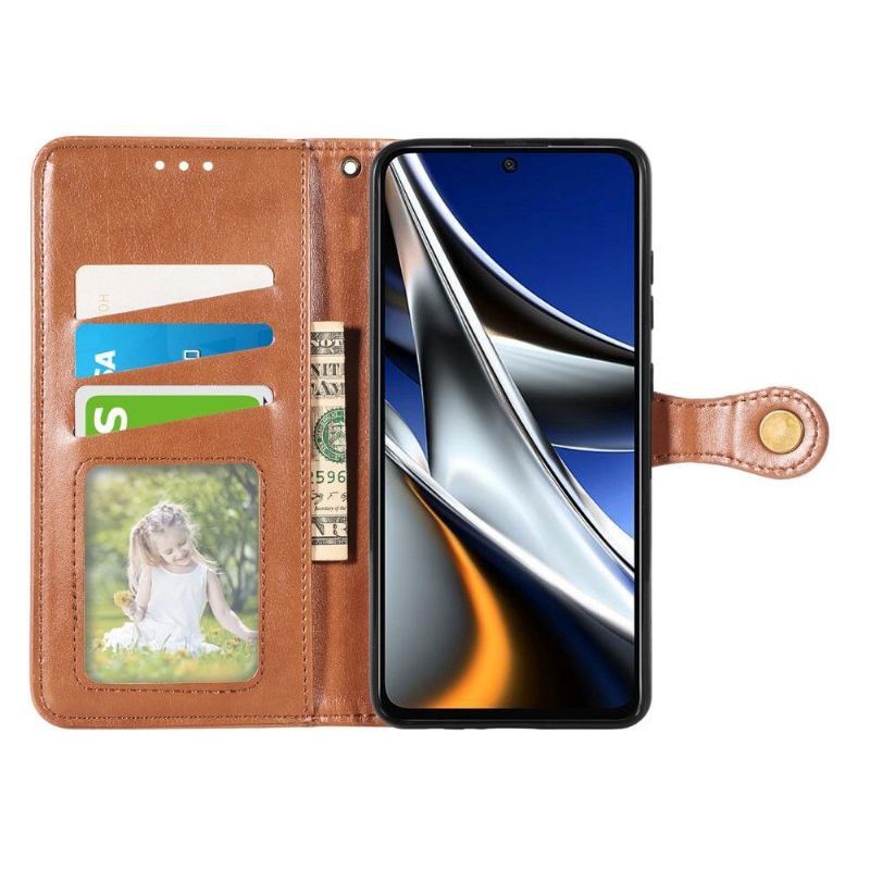 Etui Folio do Poco X4 Pro 5G Indila Etui Na Karty Ze Sztucznej Skóry