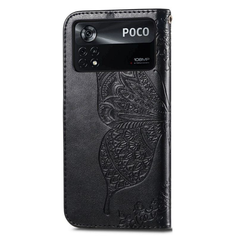 Etui Folio do Poco X4 Pro 5G Motyl Ulga