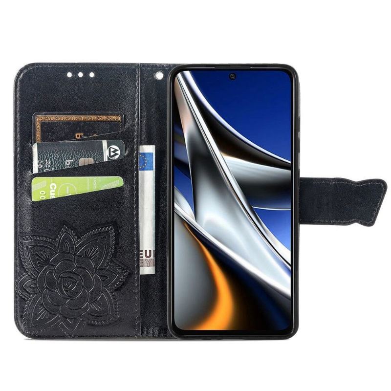 Etui Folio do Poco X4 Pro 5G Motyl Ulga