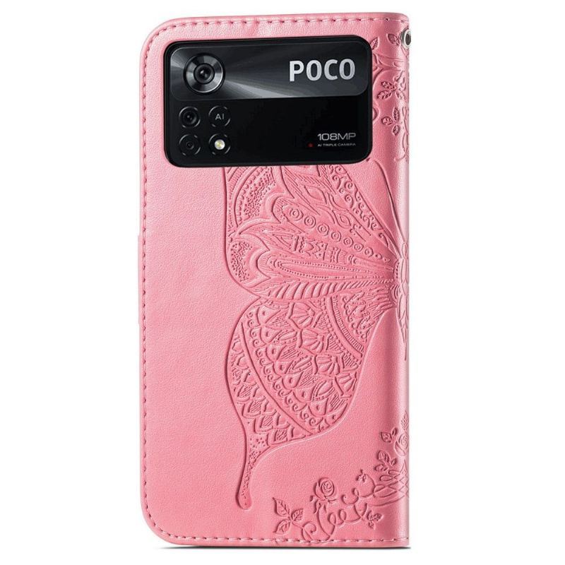 Etui Folio do Poco X4 Pro 5G Motyl Ulga