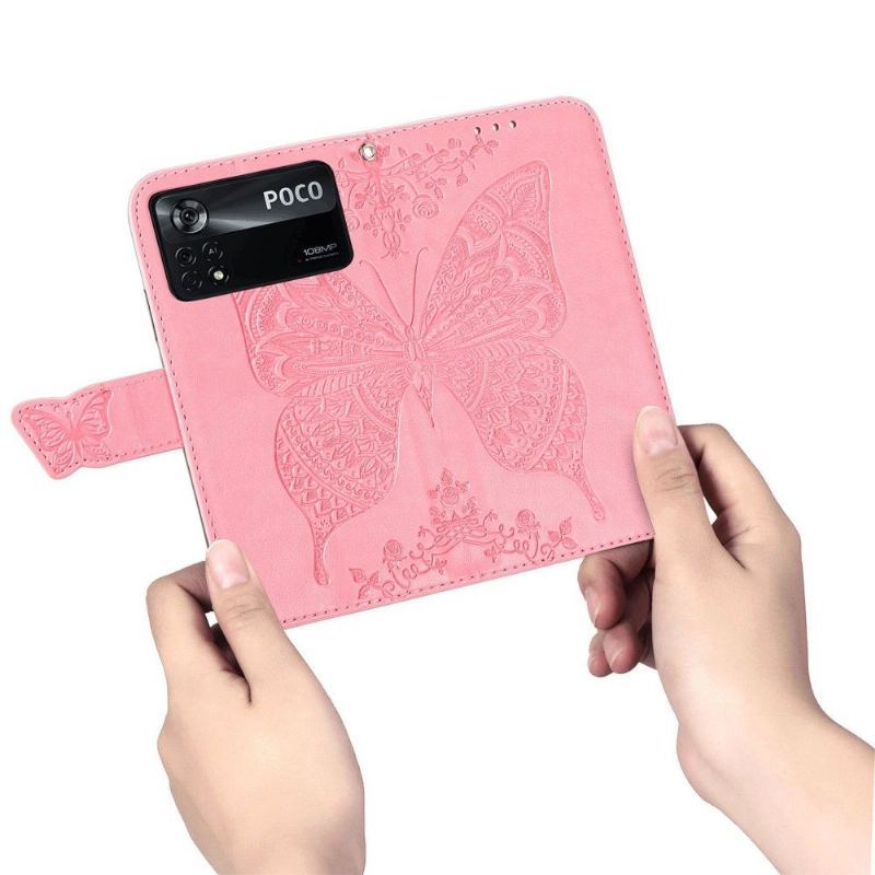 Etui Folio do Poco X4 Pro 5G Motyl Ulga