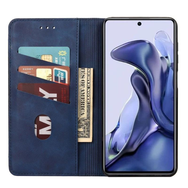 Etui Folio do Poco X4 Pro 5G Obrzeża Portfel Skórzany Futerał Folio Portfel Z Efektem Skóry