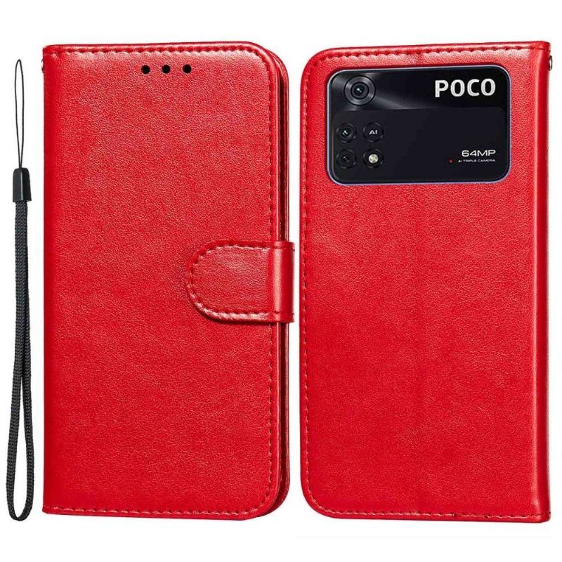 Etui Folio do Poco X4 Pro 5G Skórzany Futerał Klapka Posiadacz Karty