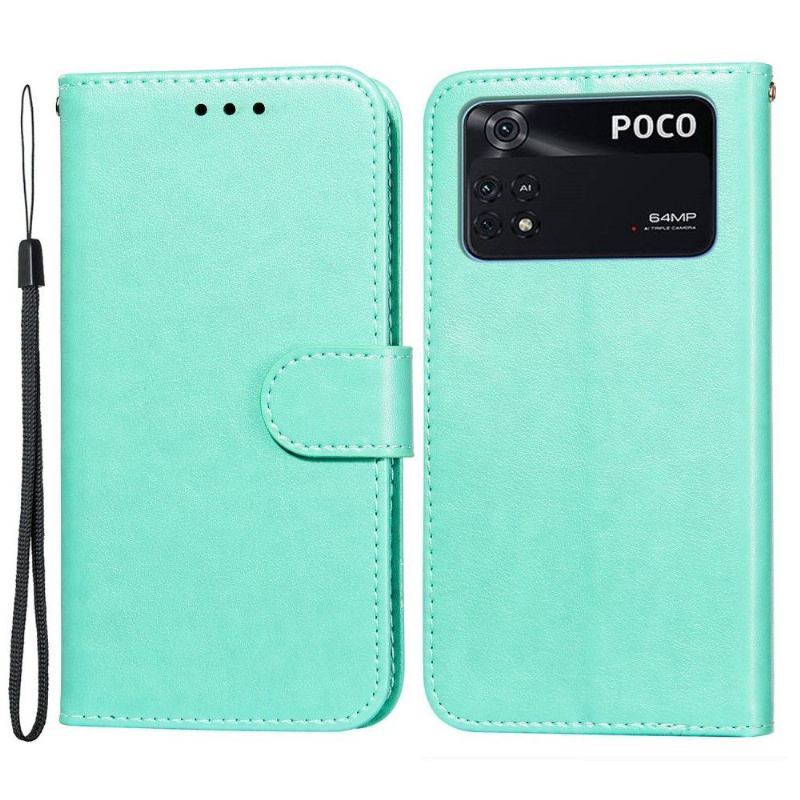 Etui Folio do Poco X4 Pro 5G Skórzany Futerał Klapka Posiadacz Karty