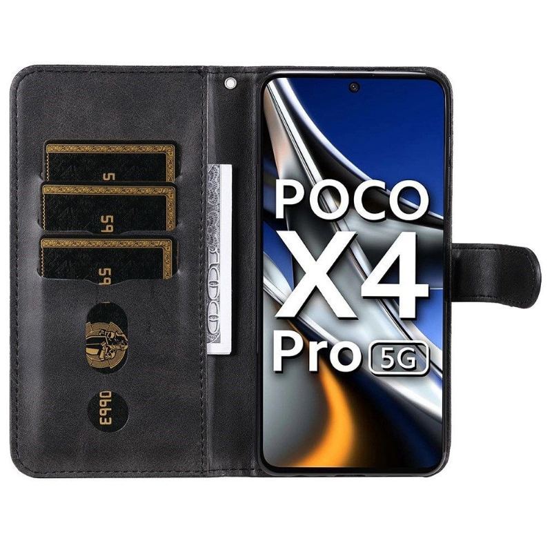 Etui Na Telefon Pokrowce do Poco X4 Pro 5G Biznes Portfel Elena Portfel