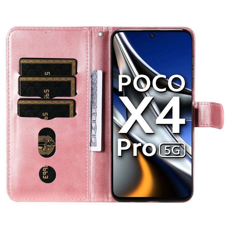 Etui Na Telefon Pokrowce do Poco X4 Pro 5G Biznes Portfel Elena Portfel