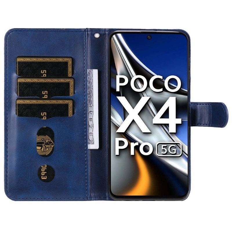 Etui Na Telefon Pokrowce do Poco X4 Pro 5G Biznes Portfel Elena Portfel