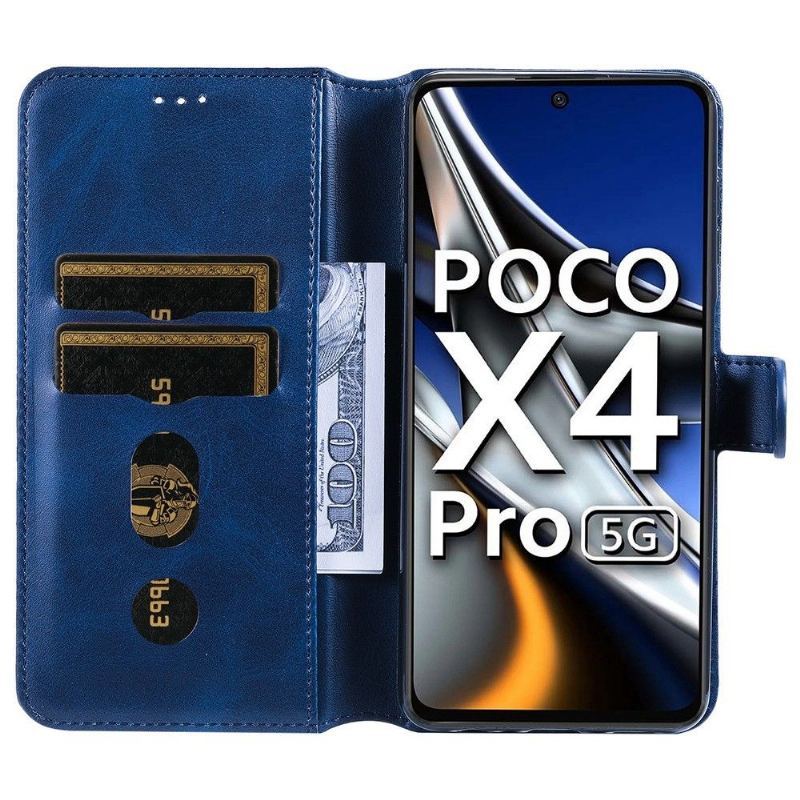 Skórzany Futerał do Poco X4 Pro 5G Anti-fall Enkay Efekt Skóry