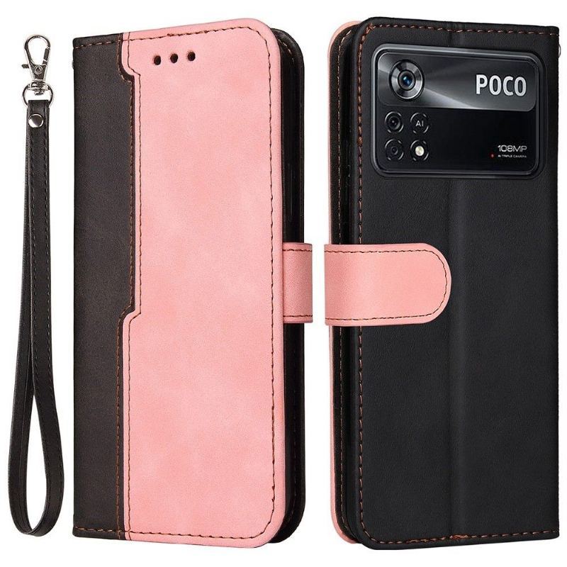 Skórzany Futerał do Poco X4 Pro 5G Emma Faux Leather Bicolor