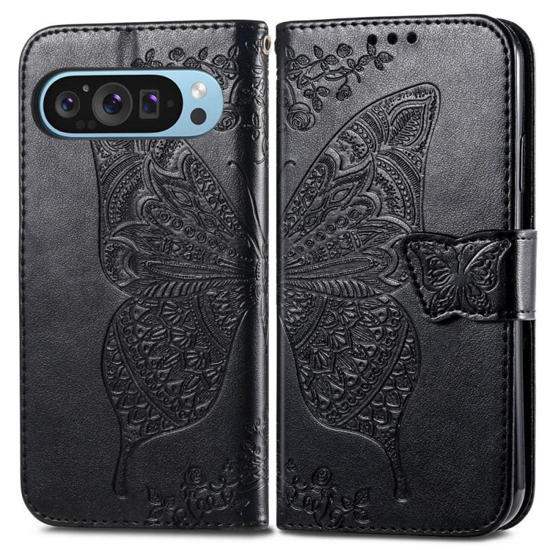 Etui Folio Do Google Pixel 9 Barokowy Motyl