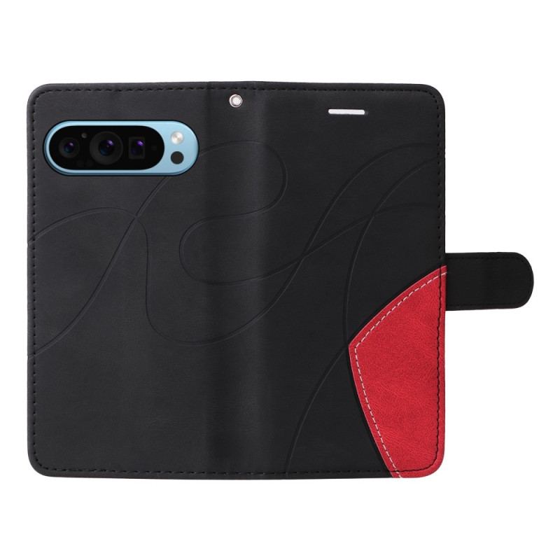 Etui Folio Google Pixel 9 Faliste Linie Paska Etui Ochronne