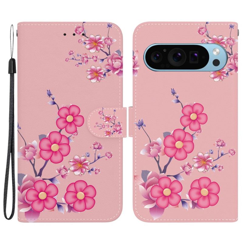 Etui Folio Google Pixel 9 Sakura Z Paskiem