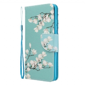 Case do Xiaomi Mi Note 10 / 10 Pro Biznes Białe Kwiaty