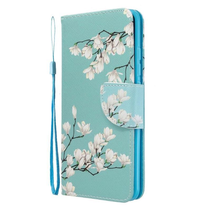 Case do Xiaomi Mi Note 10 / 10 Pro Biznes Białe Kwiaty