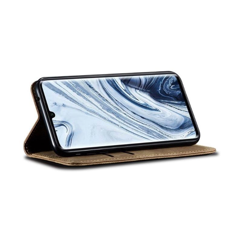 Etui Na Telefon Pokrowce do Xiaomi Mi Note 10 / 10 Pro Biznes Styl Dżinsy Ze Sztucznej Skóry