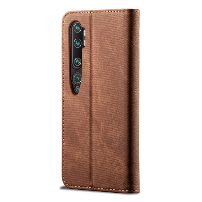 Etui Na Telefon Pokrowce do Xiaomi Mi Note 10 / 10 Pro Biznes Styl Dżinsy Ze Sztucznej Skóry