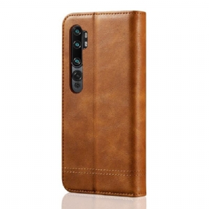 Skórzany Futerał do Xiaomi Mi Note 10 / 10 Pro Anti-fall Niebiańskie Etui Na Karty Ze Sztucznej Skóry